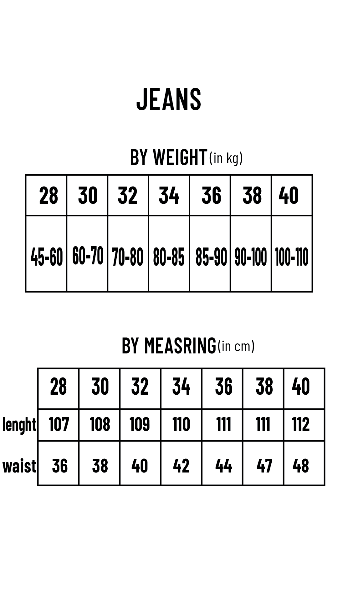 Unisex black wide leg jeans