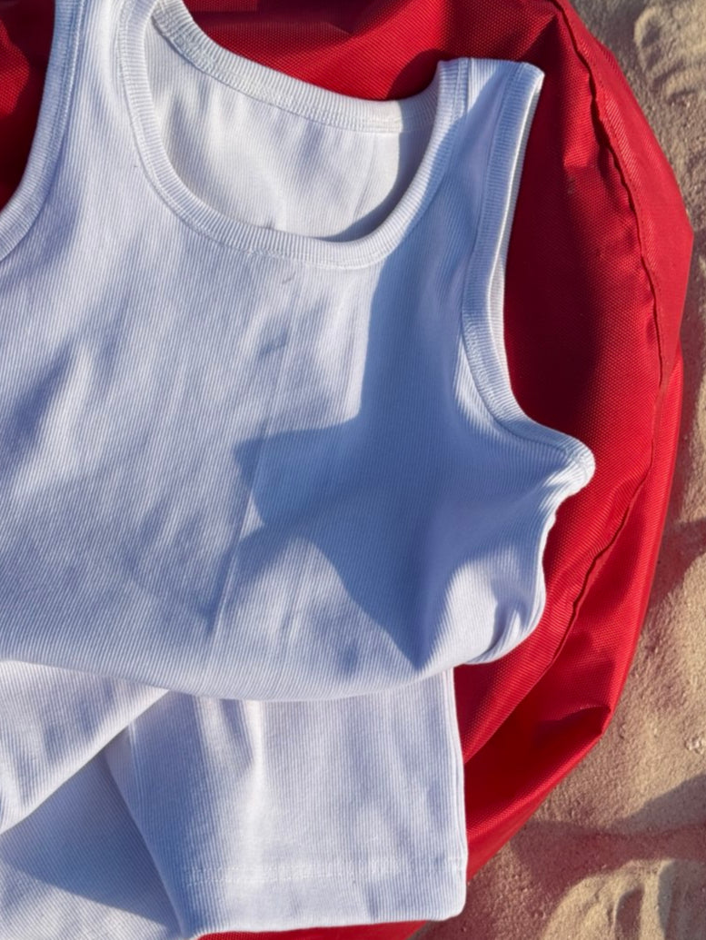 Heavyweight White Tank Top