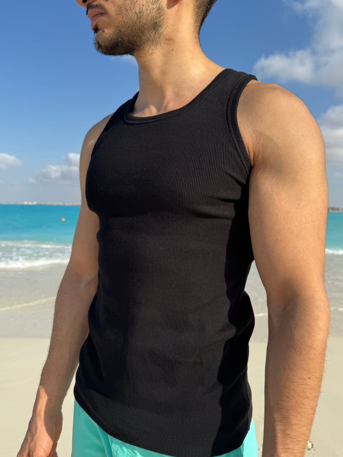 Heavyweight Black Tank Top