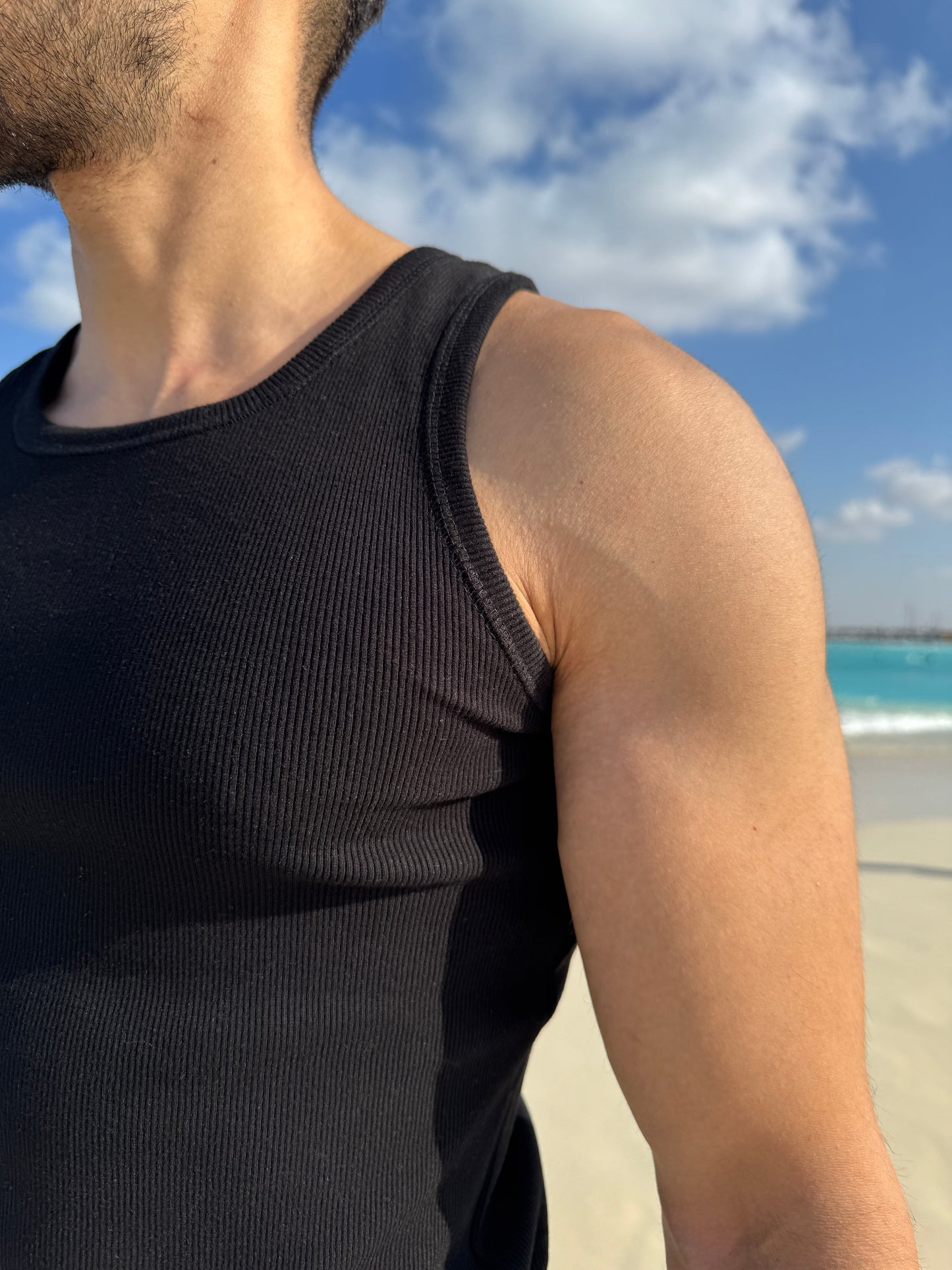 Heavyweight Black Tank Top