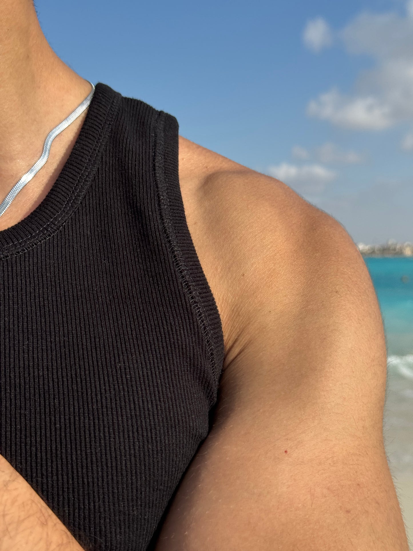 Heavyweight Black Tank Top