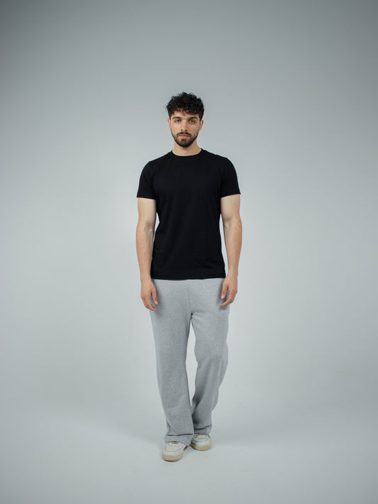 Unisex wide leg gray sweatpants