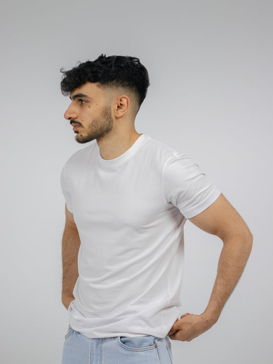 Unisex white T-shirt