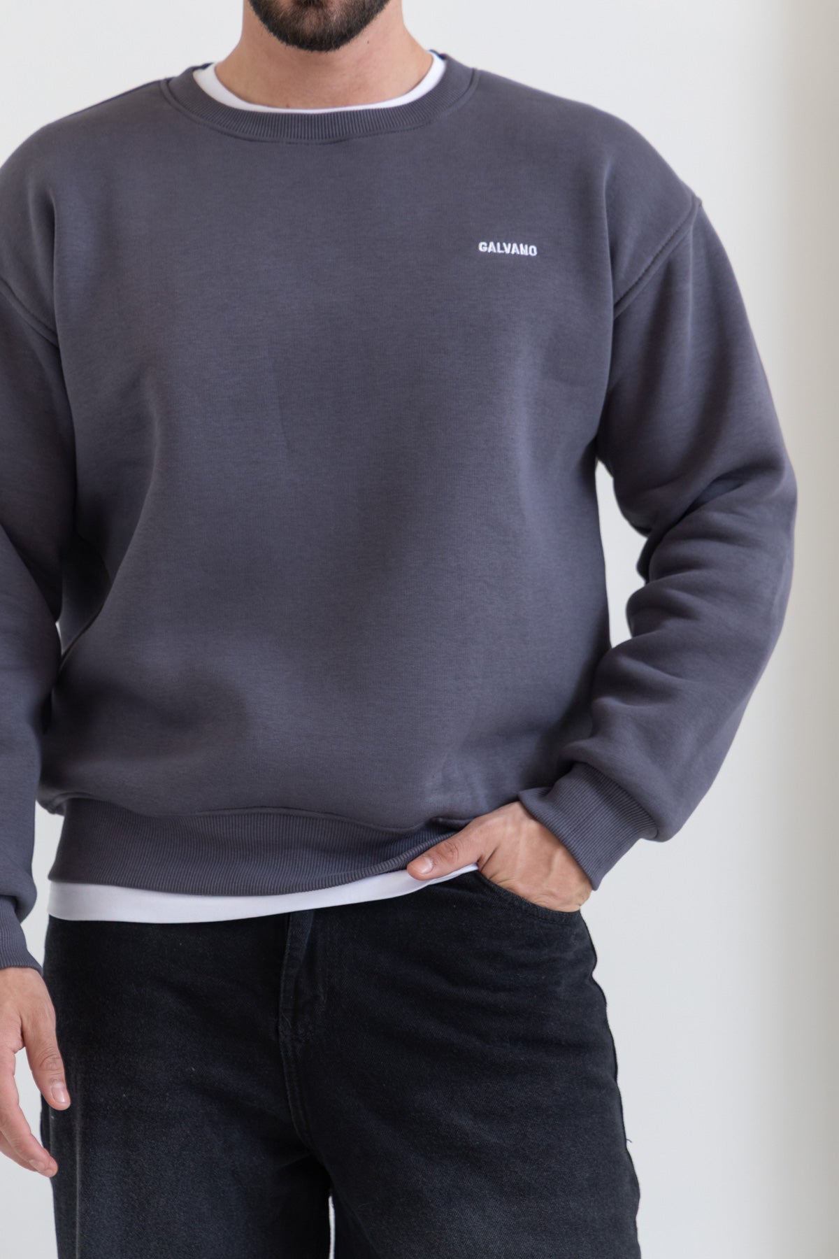 Unisex Dark Gray Sweatshirt