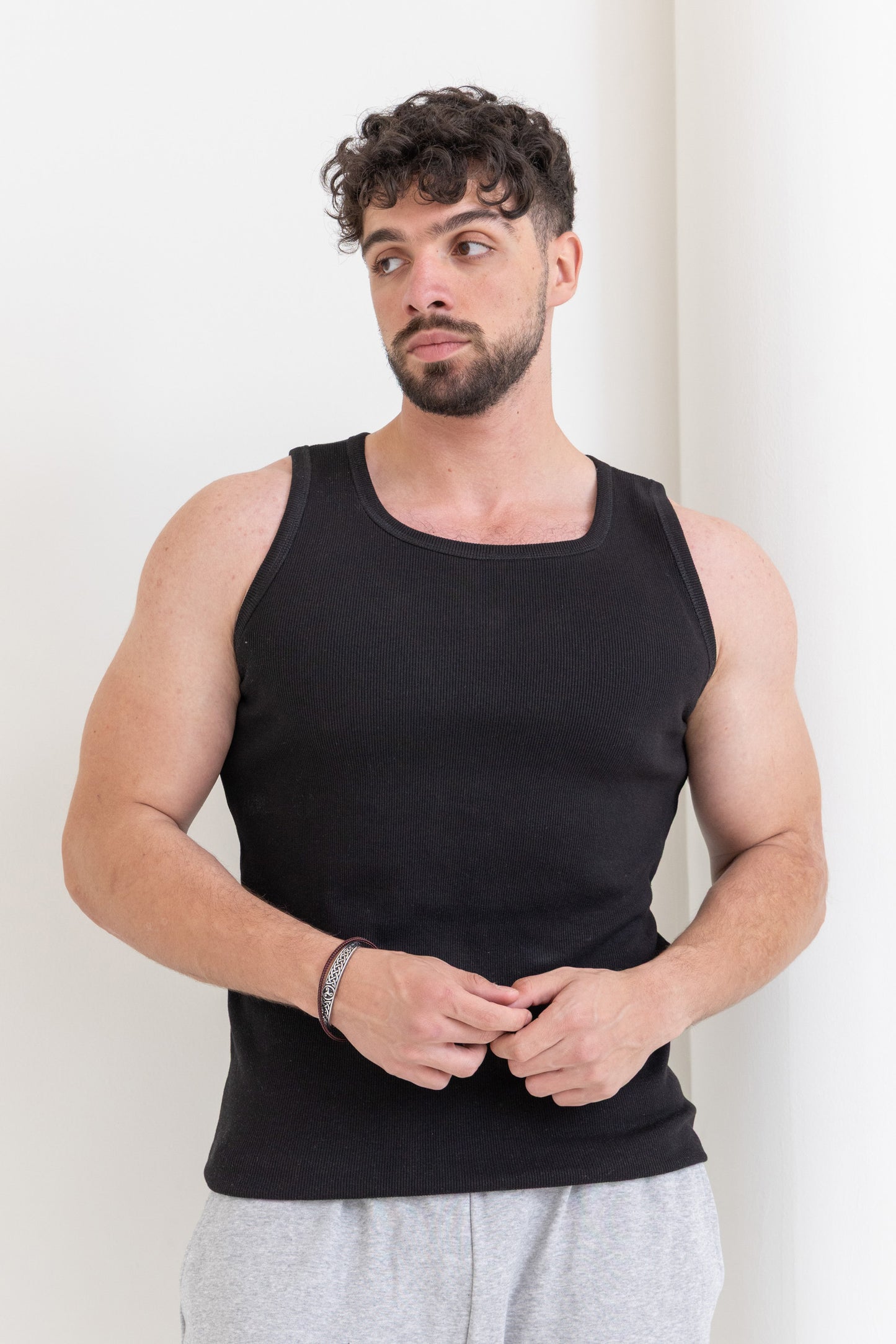 Heavyweight Black Tank Top
