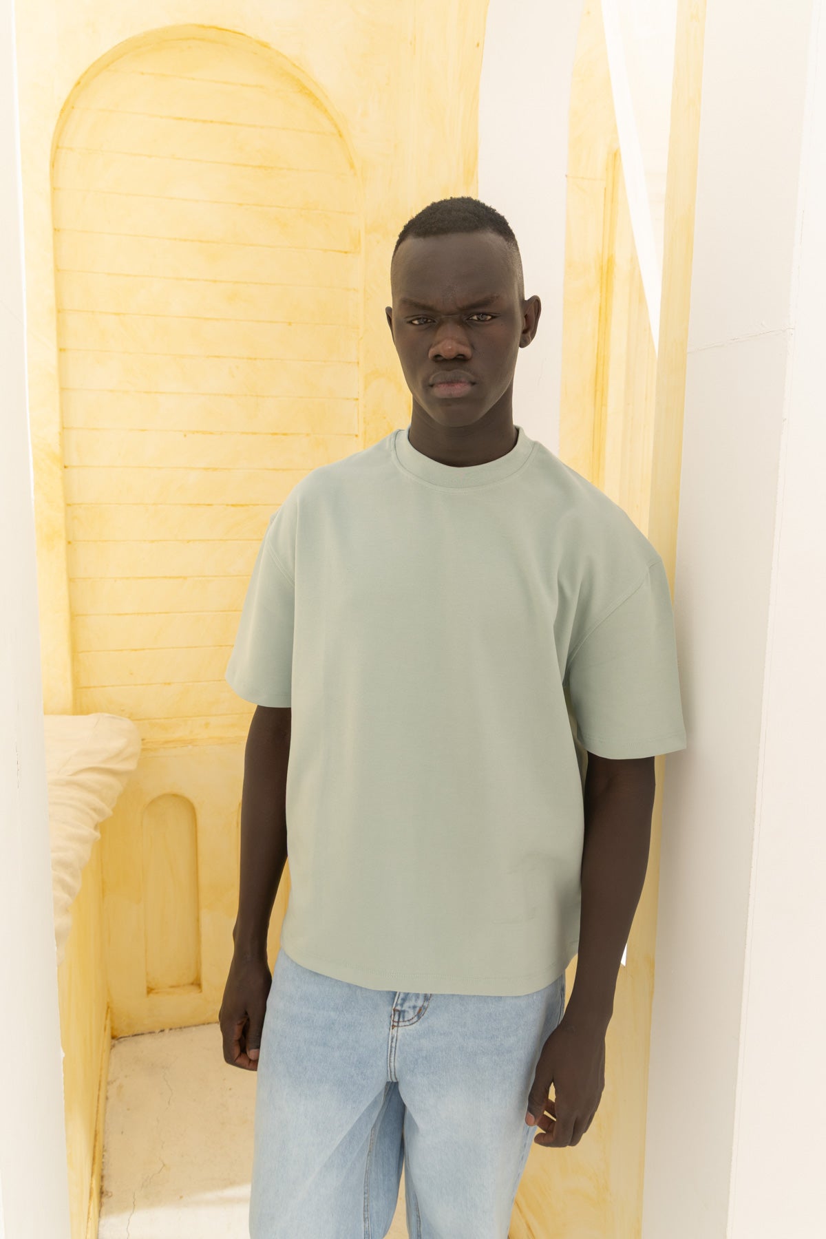 Regular fit mint green T-shirt