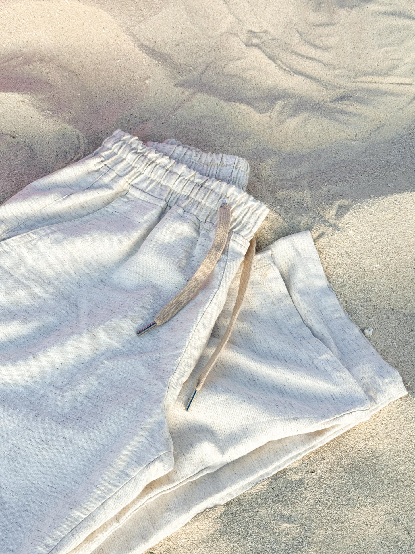 Unisex wide leg linen pants