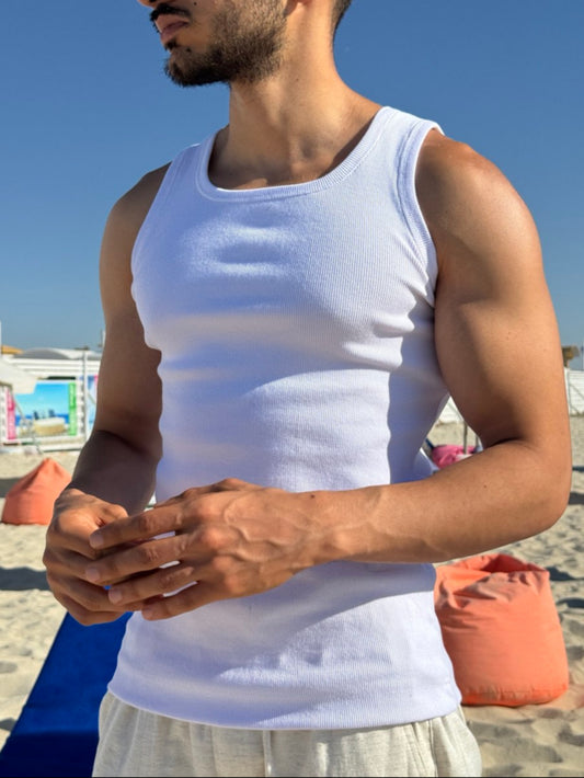 Heavyweight White Tank Top